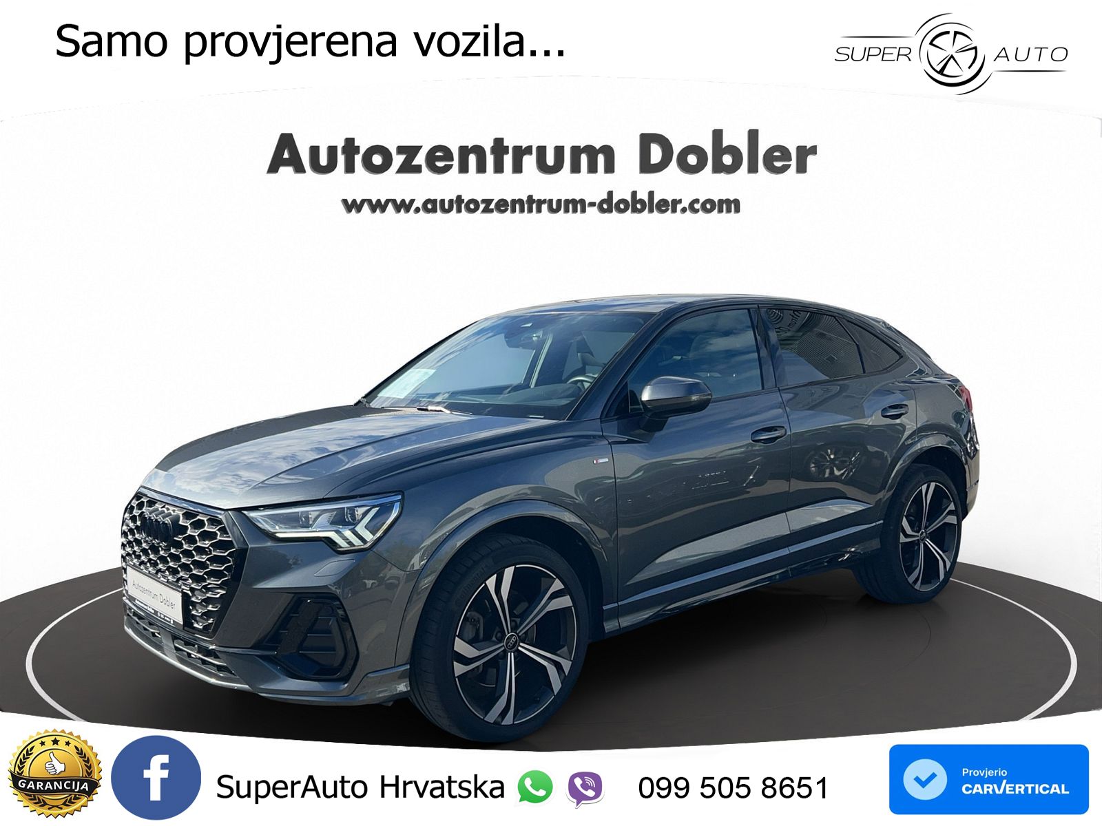 Audi Q3 Sportback 40 TDI (200 KS) quattro S tronic S line MATRIX+GR SJED+KAM
