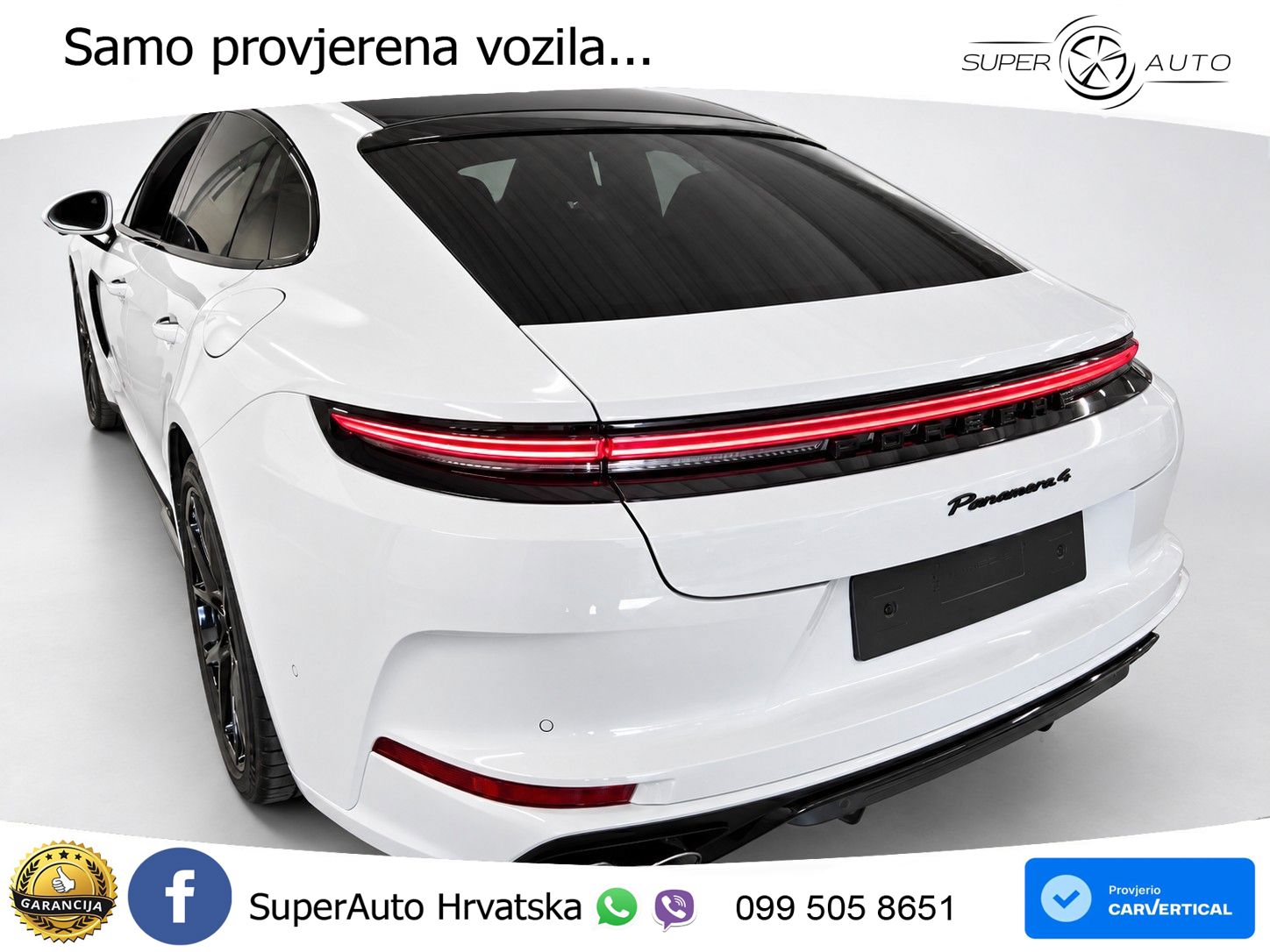 Porsche Panamera 4 2.9 V6 (470 KS) E-Hybrid PDK ACC+HEAD+4xGR SJED+360+PANO