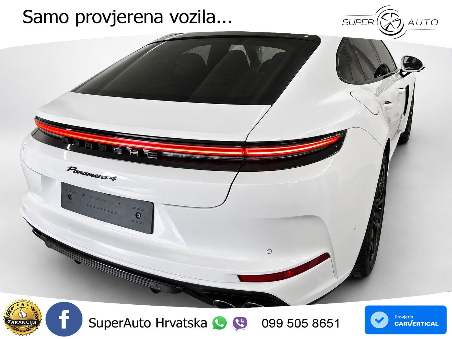 Porsche Panamera 4 2.9 V6 (470 KS) E-Hybrid PDK ACC+HEAD+4xGR SJED+360+PANO