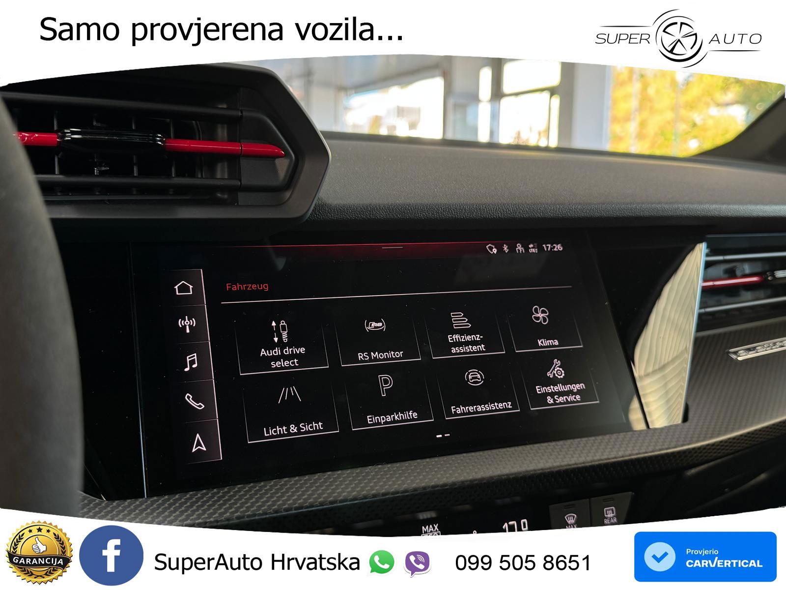 Audi RS3 Sedan 2.5 TFSI (400 KS) quattro S tronic MATRIX+GR SJED+KAM