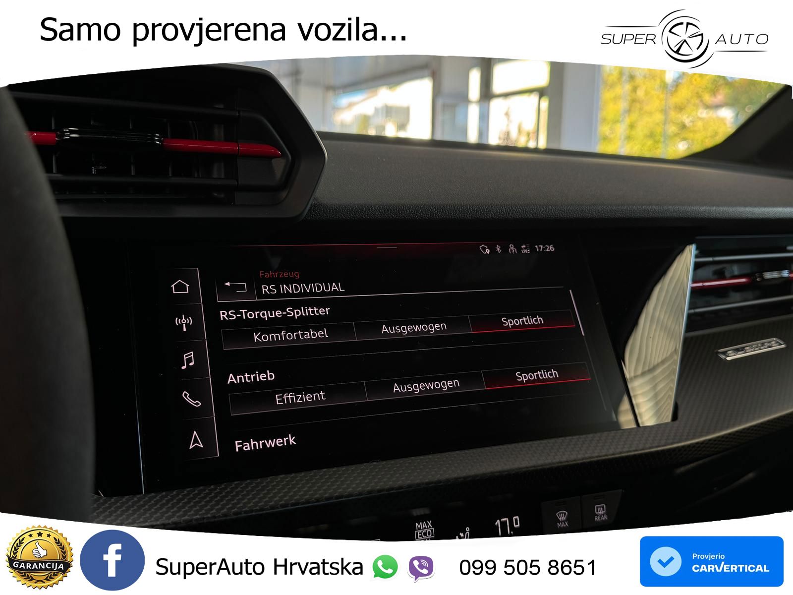 Audi RS3 Sedan 2.5 TFSI (400 KS) quattro S tronic MATRIX+GR SJED+KAM