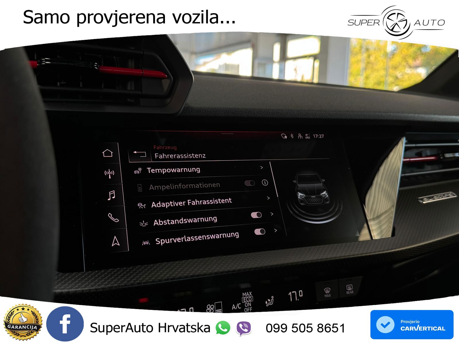 Audi RS3 Sedan 2.5 TFSI (400 KS) quattro S tronic MATRIX+GR SJED+KAM