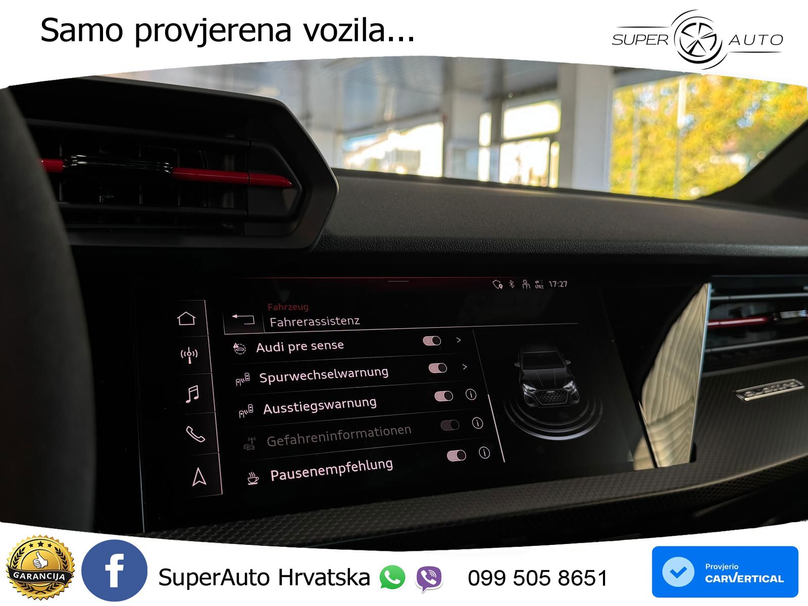 Audi RS3 Sedan 2.5 TFSI (400 KS) quattro S tronic MATRIX+GR SJED+KAM