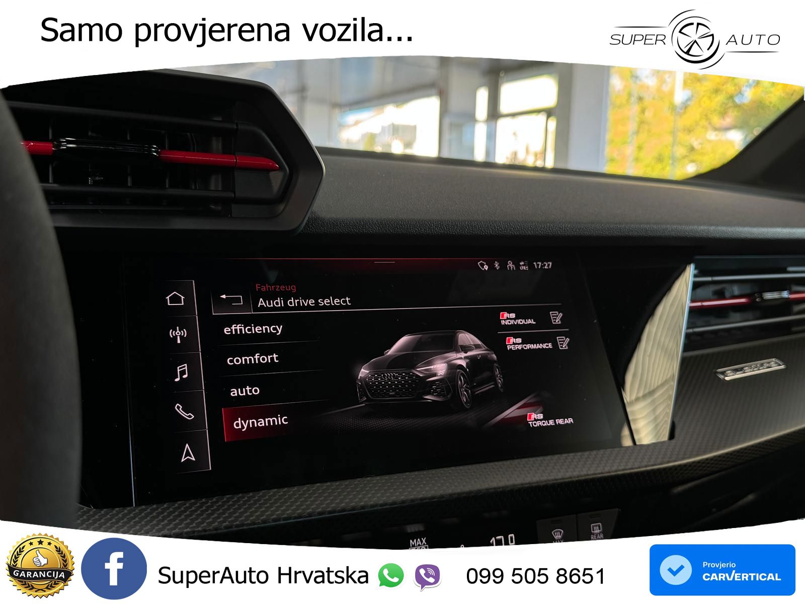 Audi RS3 Sedan 2.5 TFSI (400 KS) quattro S tronic MATRIX+GR SJED+KAM