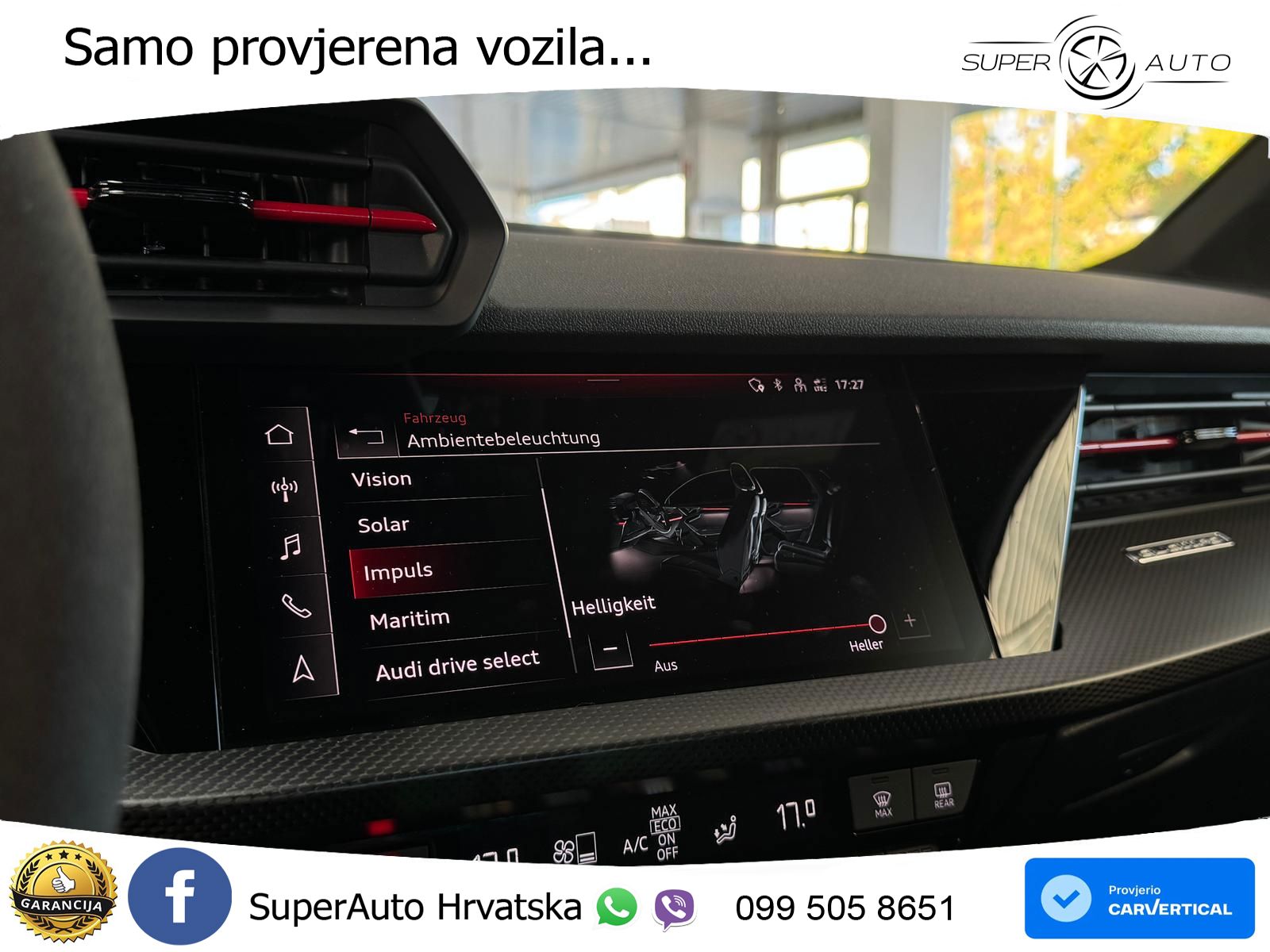 Audi RS3 Sedan 2.5 TFSI (400 KS) quattro S tronic MATRIX+GR SJED+KAM
