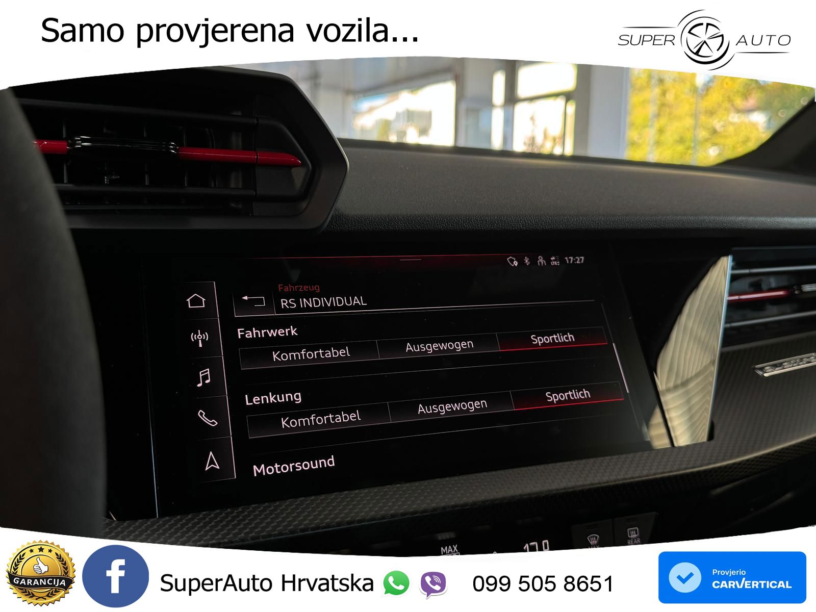 Audi RS3 Sedan 2.5 TFSI (400 KS) quattro S tronic MATRIX+GR SJED+KAM