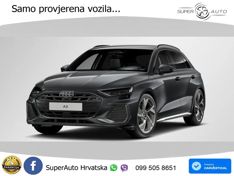 Audi A3 35 TFSI (150 KS) S tronic S line LED+GR SJED+ACC