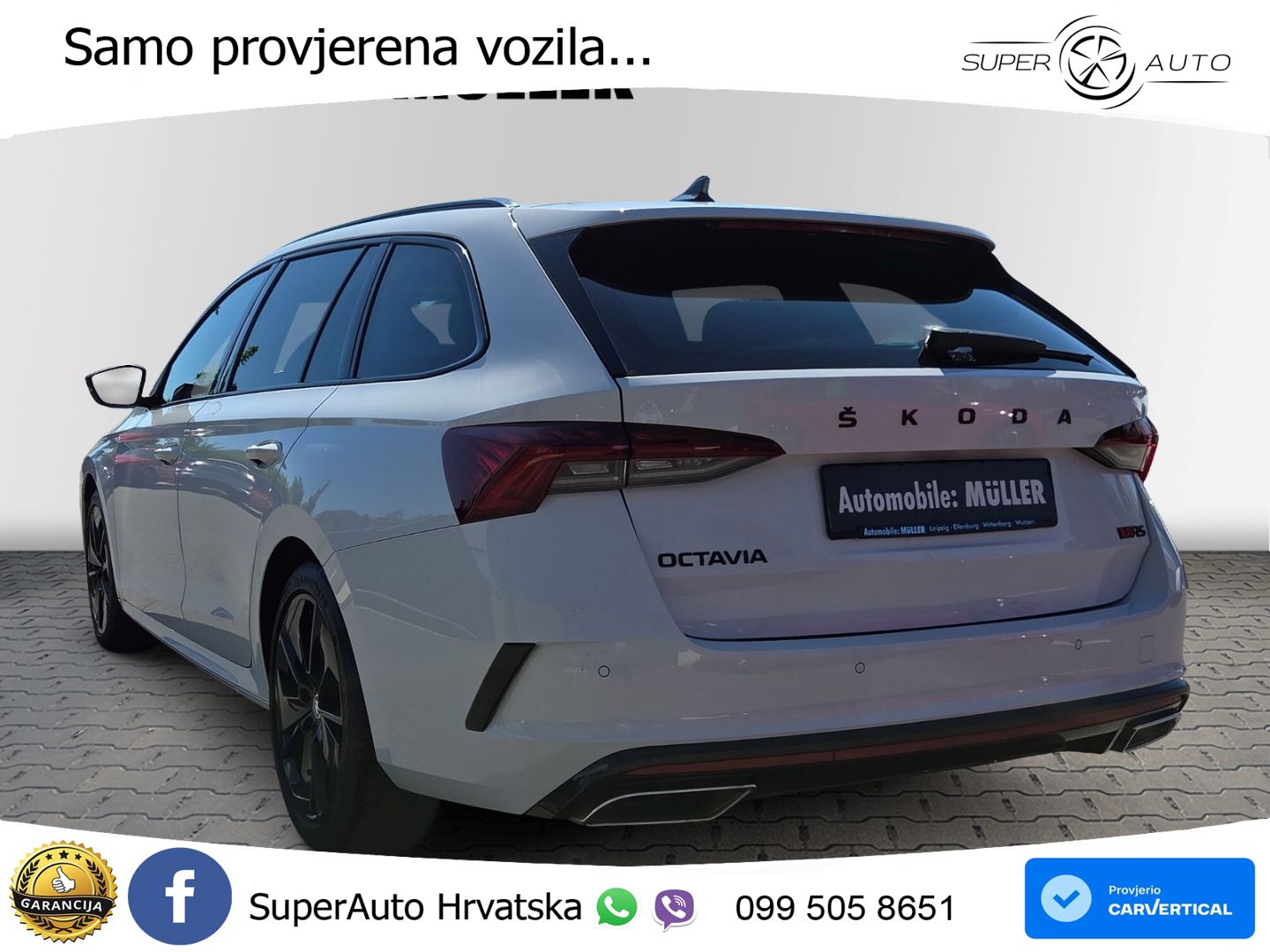 Škoda Octavia Combi RS 2.0 TDI (200 KS) 4x4 DSG LED+GR SJED+ACC