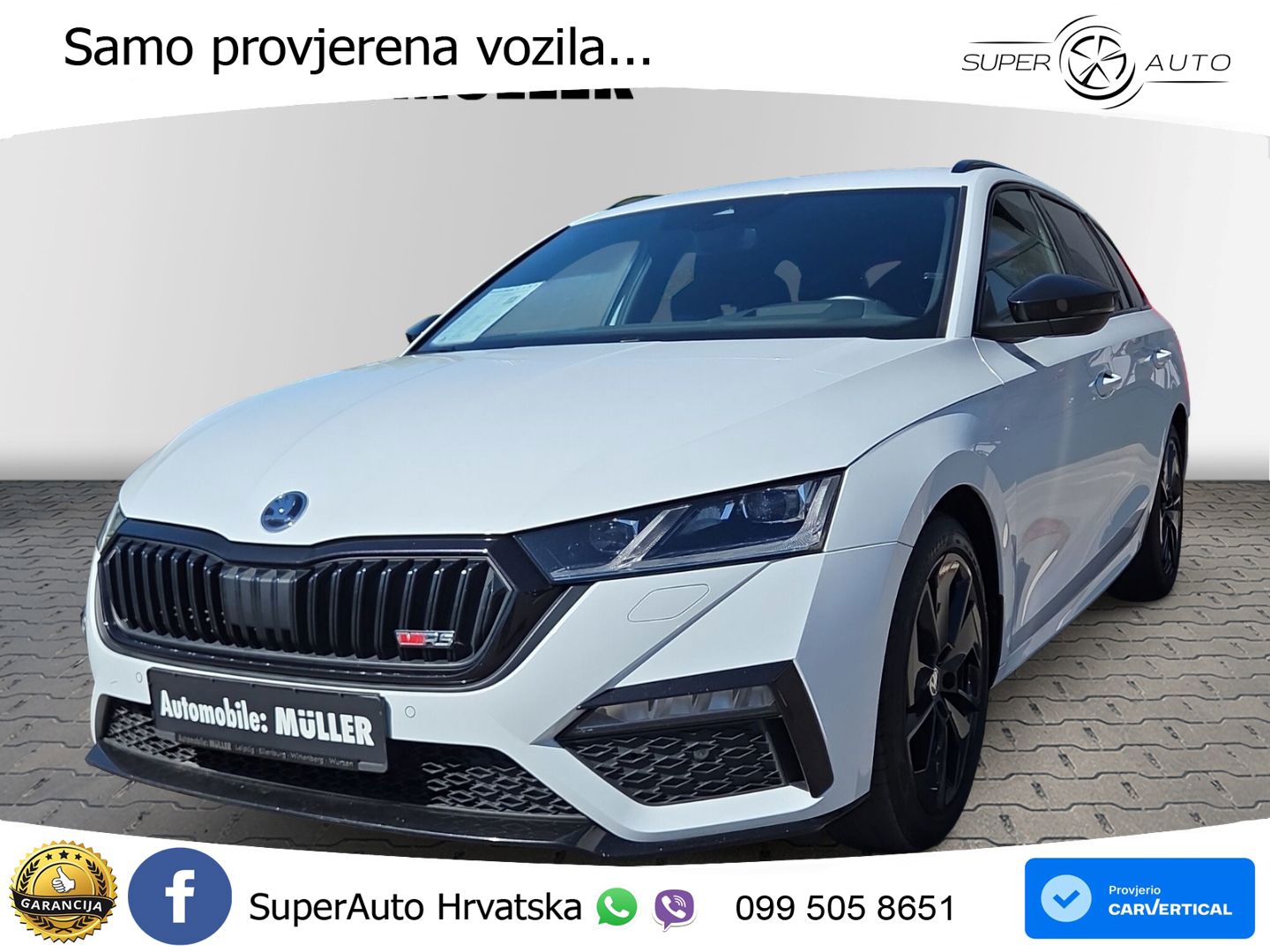 Škoda Octavia Combi RS 2.0 TDI (200 KS) 4x4 DSG LED+GR SJED+ACC