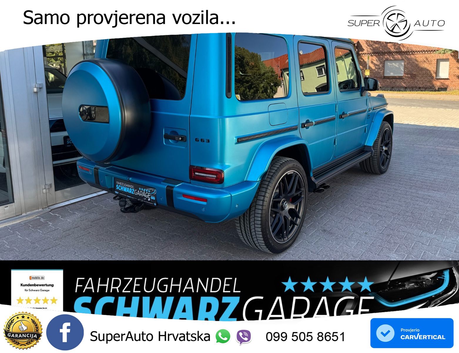 Mercedes AMG G 63 Long V8 (585 KS) 4MATIC 9G-TRONIC AMG SPEEDSHIFT TCT LED+GR SJED+ACC