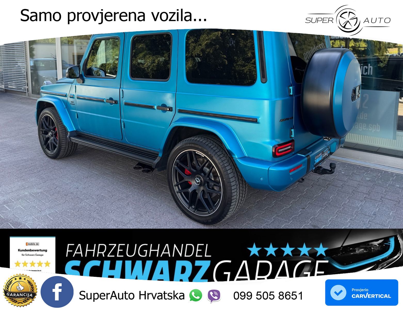 Mercedes AMG G 63 Long V8 (585 KS) 4MATIC 9G-TRONIC AMG SPEEDSHIFT TCT LED+GR SJED+ACC