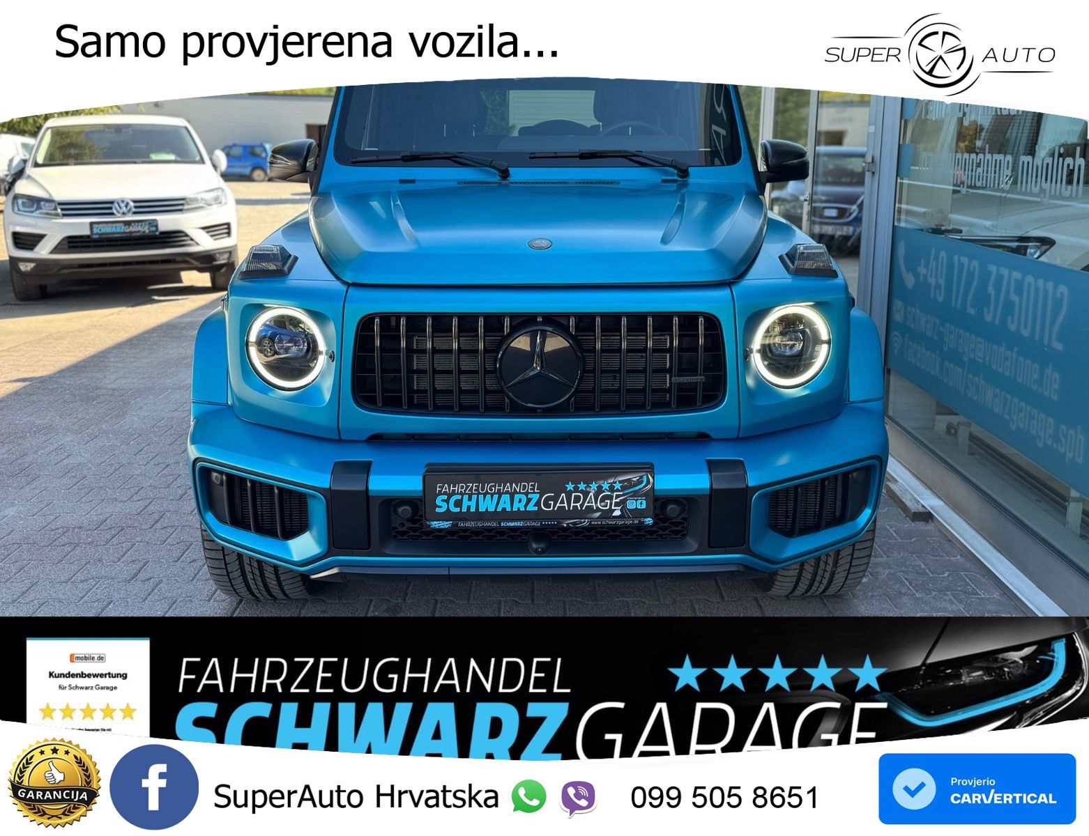 Mercedes AMG G 63 Long V8 (585 KS) 4MATIC 9G-TRONIC AMG SPEEDSHIFT TCT LED+GR SJED+ACC