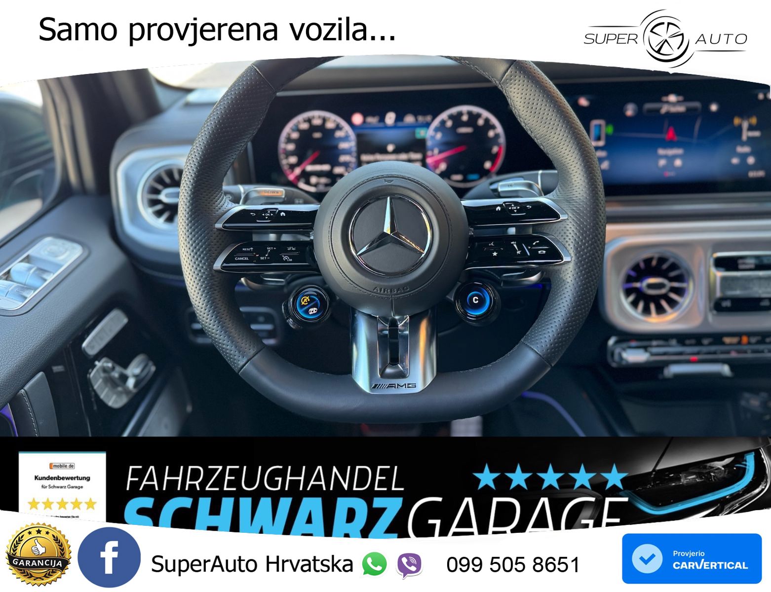 Mercedes AMG G 63 Long V8 (585 KS) 4MATIC 9G-TRONIC AMG SPEEDSHIFT TCT LED+GR SJED+ACC