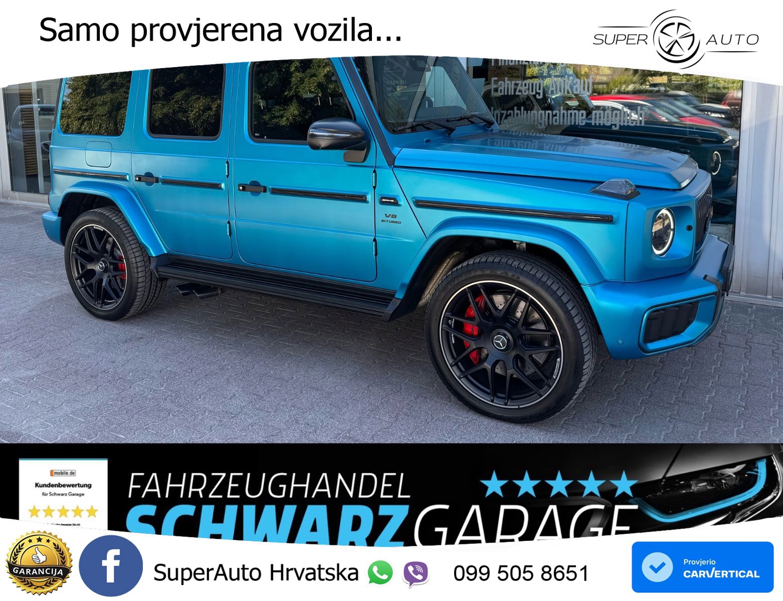 Mercedes AMG G 63 Long V8 (585 KS) 4MATIC 9G-TRONIC AMG SPEEDSHIFT TCT LED+GR SJED+ACC