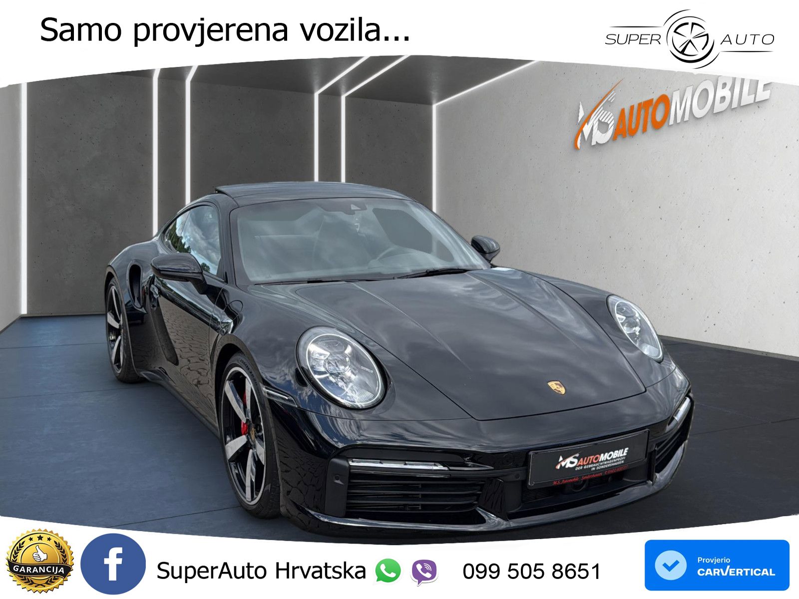 Porsche 911 Turbo 3.8 (580 KS) PDK ZRAČNI+ACC+GR SJED+KAM+PANO