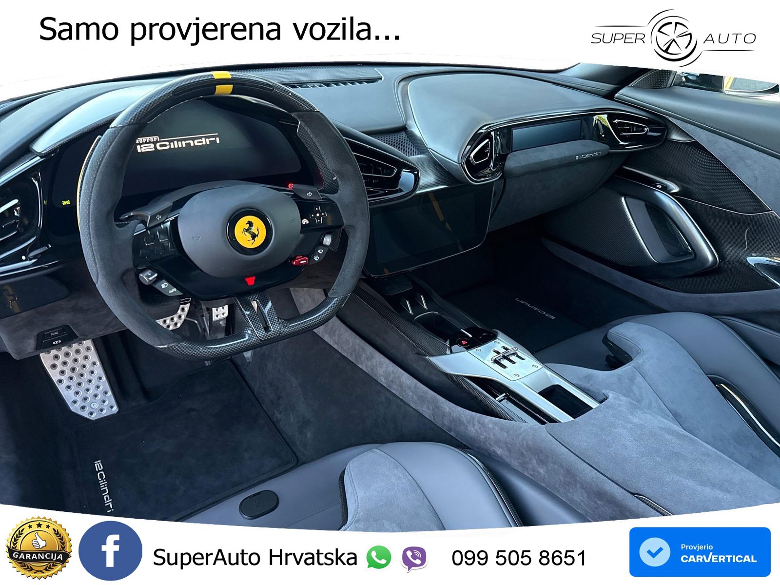 Ferrari 12Cilindri 6.5 V12 (830 KS) DCT LED+GR SJED+ACC