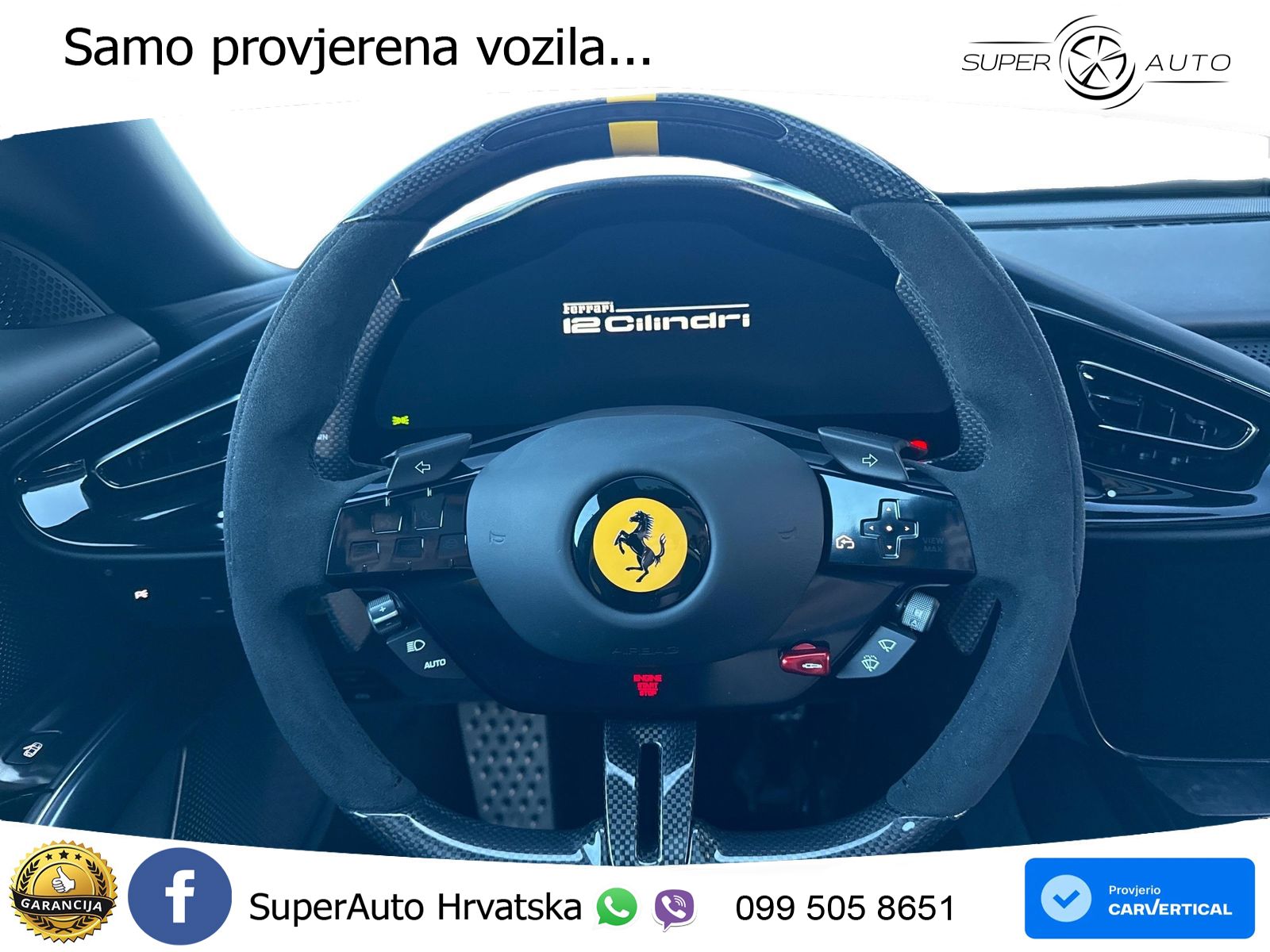 Ferrari 12Cilindri 6.5 V12 (830 KS) DCT LED+GR SJED+ACC
