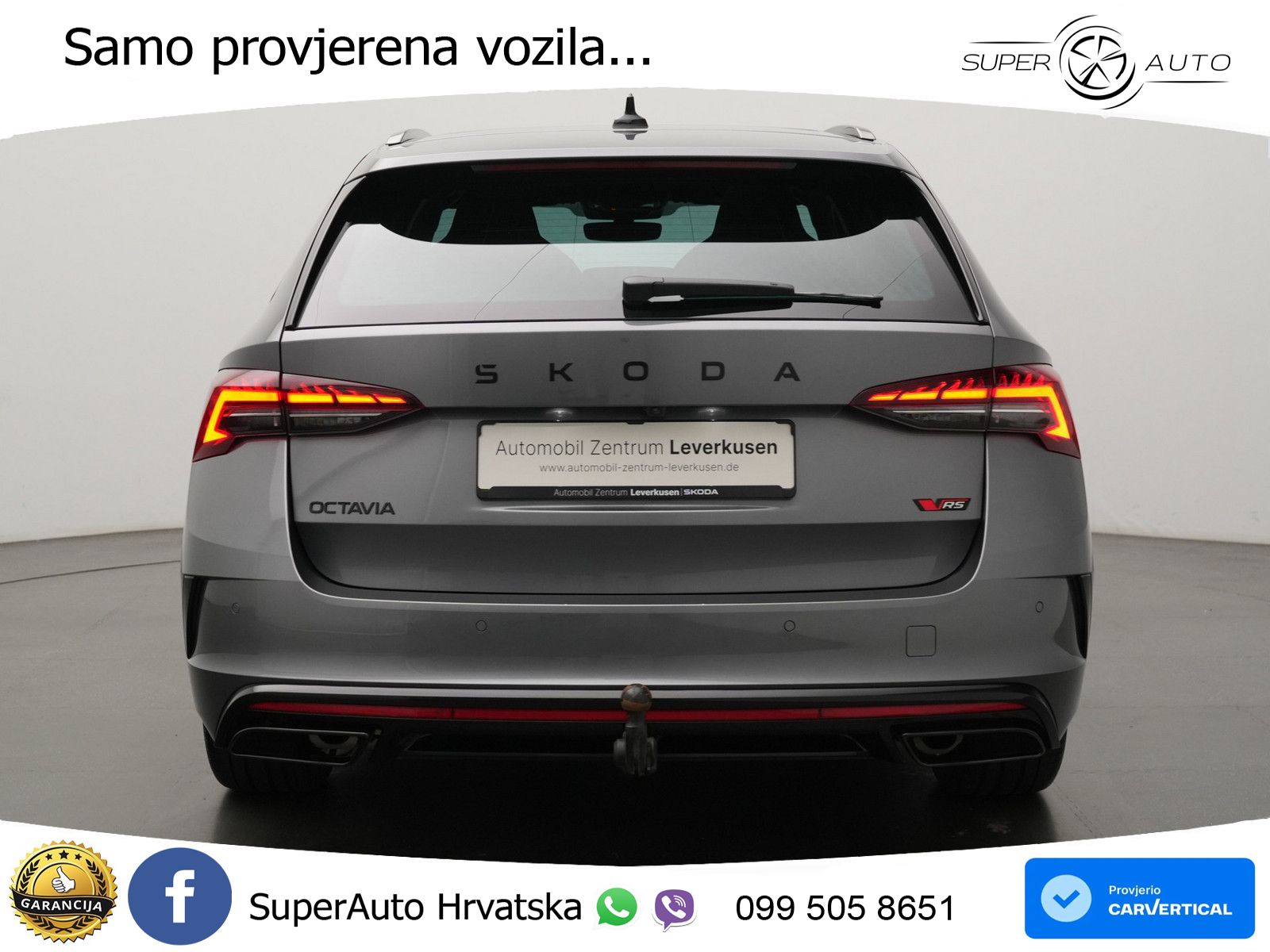 Škoda Octavia Combi RS 2.0 TSI (265 KS) DSG MATRIX+GR SJED+KAM