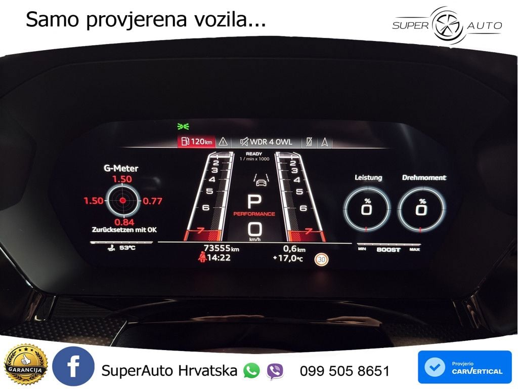 Audi RS3 Sedan 2.5 TFSI (400 KS) quattro S tronic LED+GR SJED+ACC