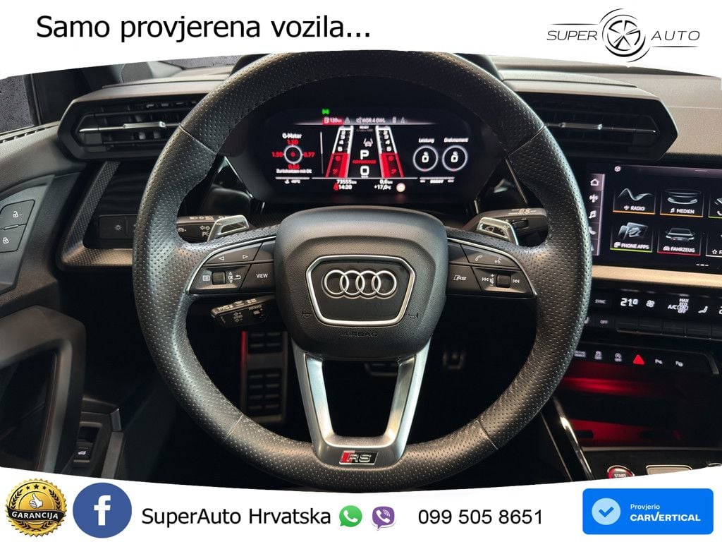 Audi RS3 Sedan 2.5 TFSI (400 KS) quattro S tronic LED+GR SJED+ACC