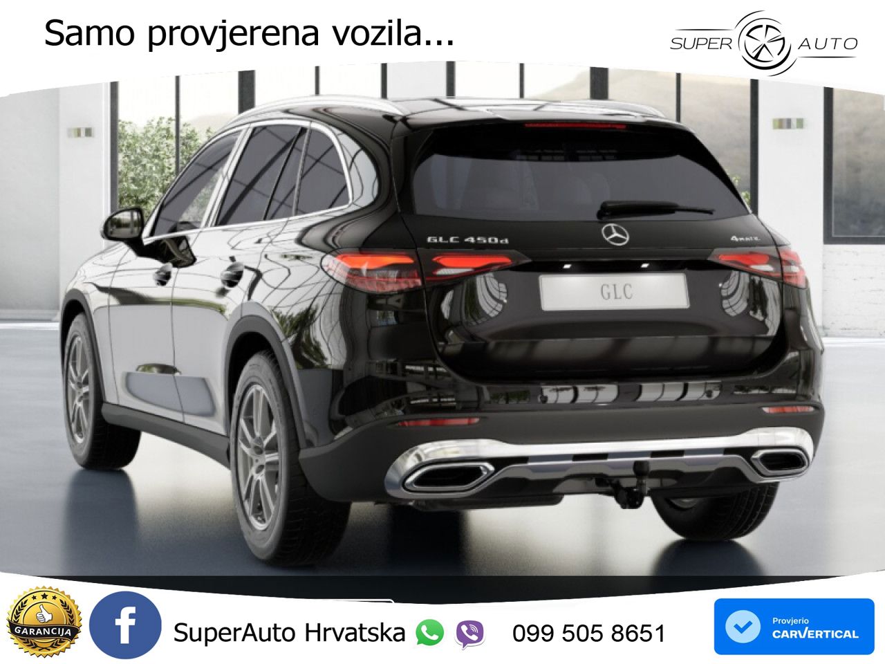 Mercedes GLC 450d (367 KS) 4MATIC 9G-TRONIC ZRAČNI+ACC+4xGR SJED+360