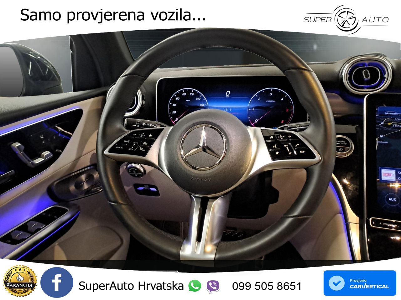 Mercedes GLC 450d (367 KS) 4MATIC 9G-TRONIC ZRAČNI+ACC+4xGR SJED+360