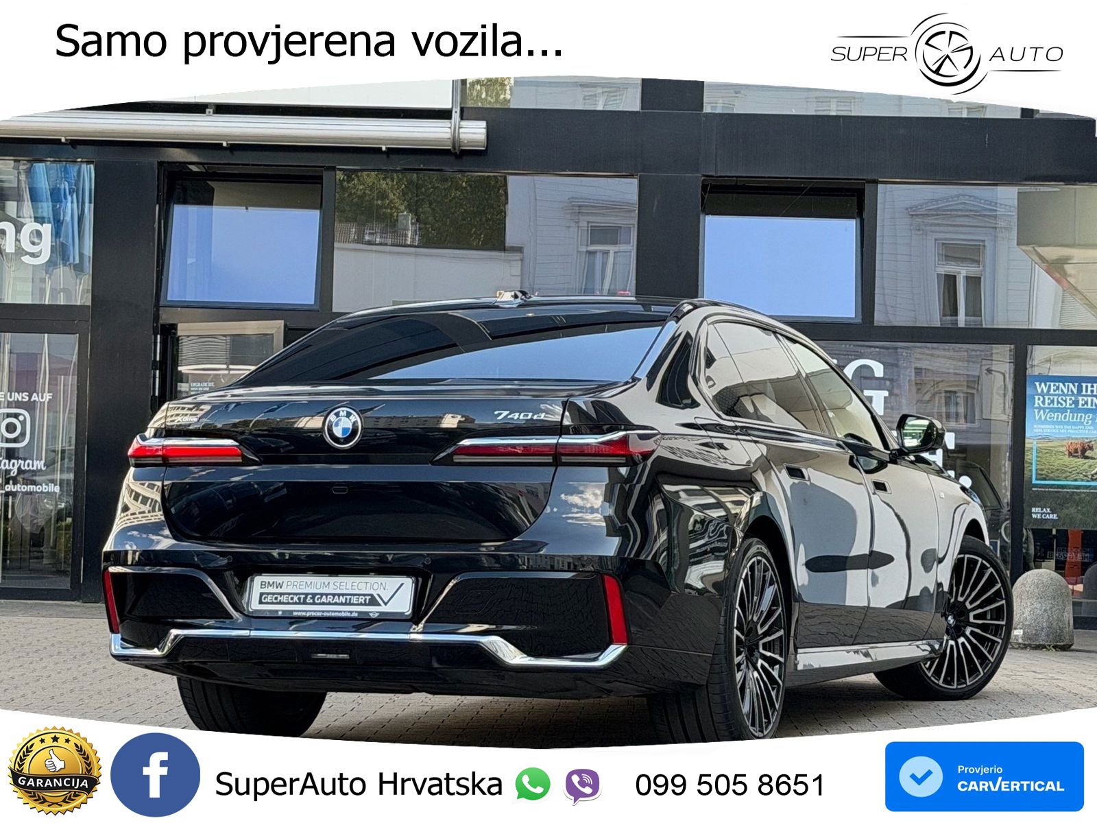 BMW 740d (299 KS) xDrive Steptronic ZRAČNI+ACC+GR SJED+KAM+PANO