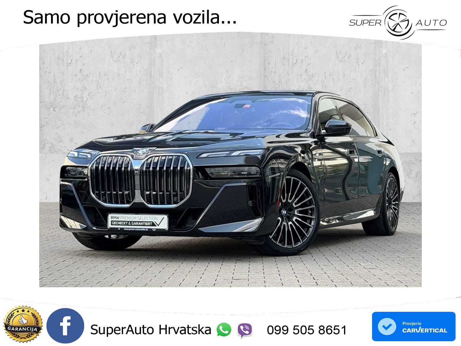 BMW 740d (299 KS) xDrive Steptronic ZRAČNI+ACC+GR SJED+KAM+PANO