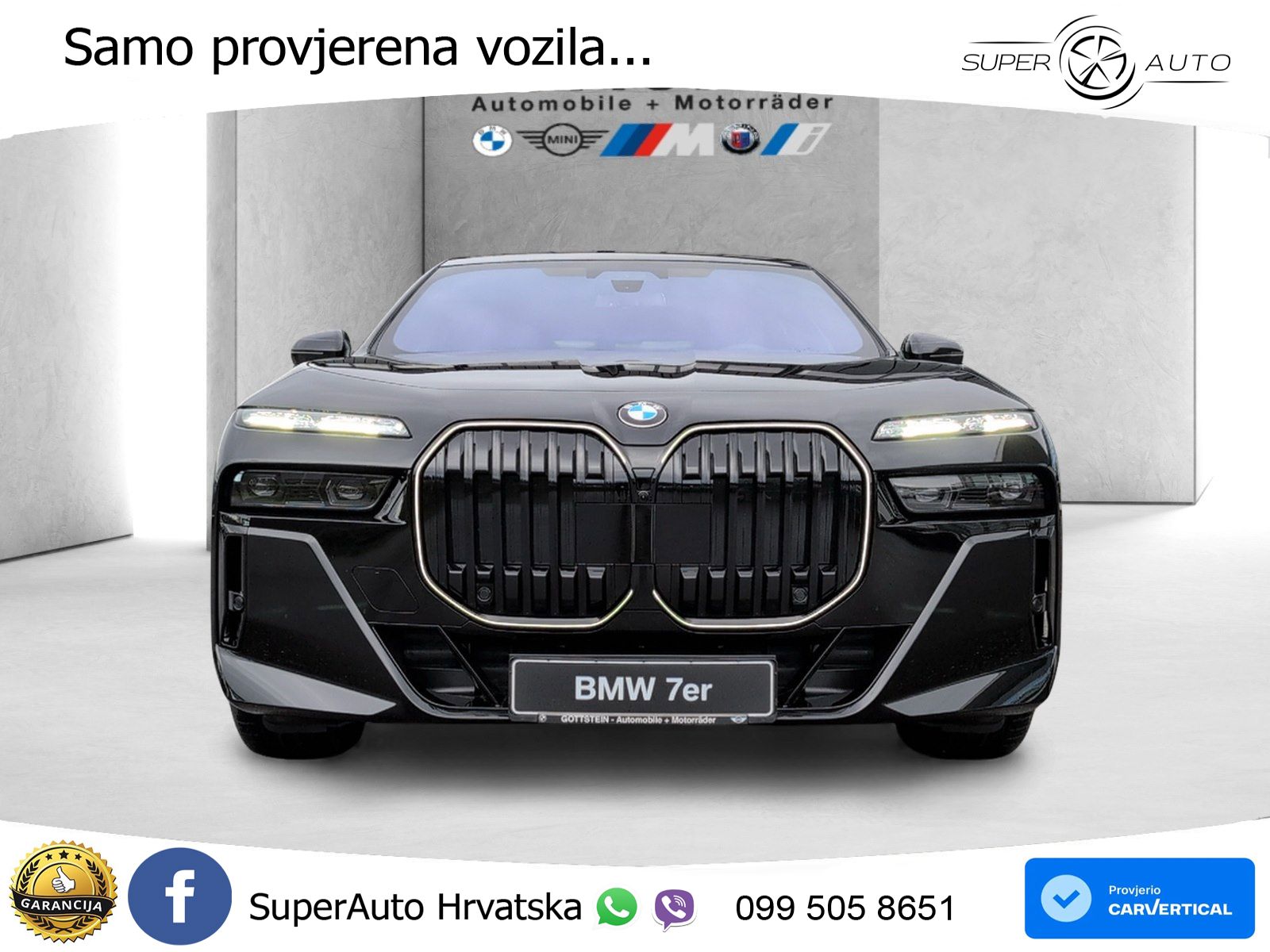 BMW 740d (299 KS) xDrive Steptronic ZRAČNI+ACC+GR SJED+KAM+PANO