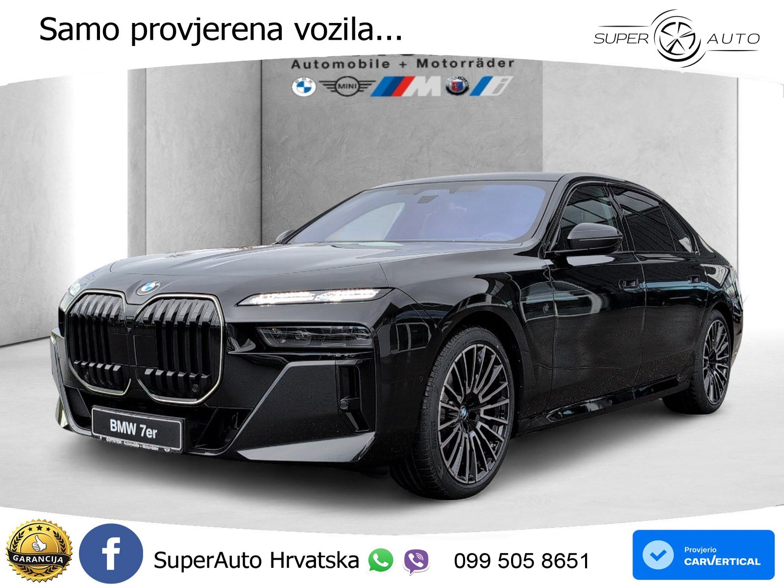 BMW 740d (299 KS) xDrive Steptronic ZRAČNI+ACC+GR SJED+KAM+PANO
