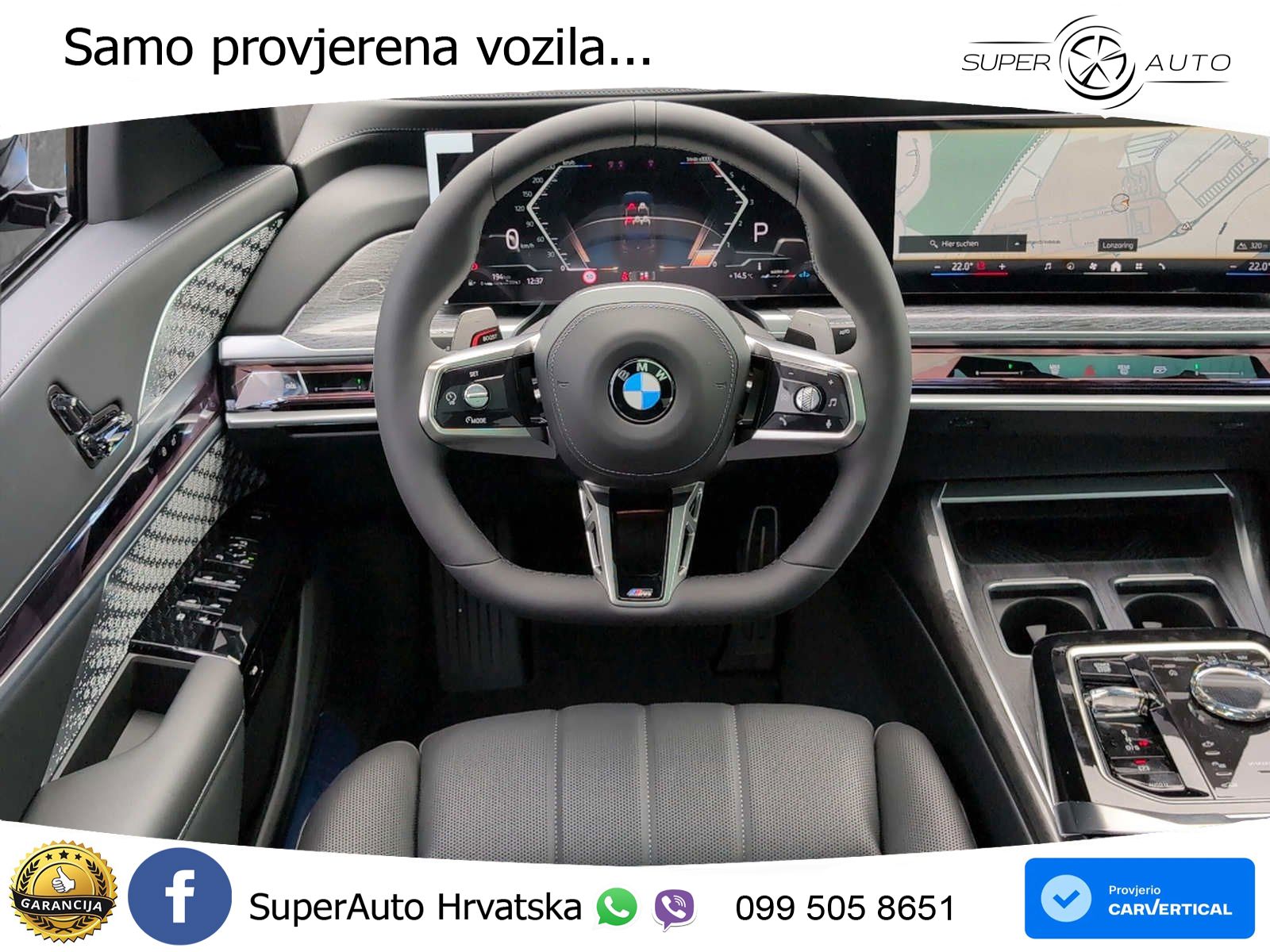 BMW 740d (299 KS) xDrive Steptronic ZRAČNI+ACC+GR SJED+KAM+PANO