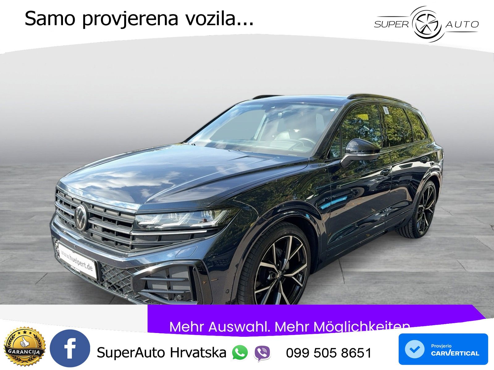 Volkswagen Touareg 3.0 V6 TDI (286 KS) 4MOTION Tiptronic R-Line ZRAČNI+ACC+GR SJED+KAM+PANO