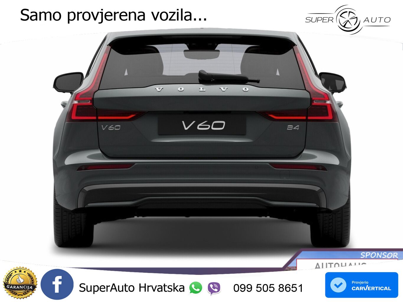 Volvo V60 2.0 B4 Benzin DCT LED+GR SJED+ACC