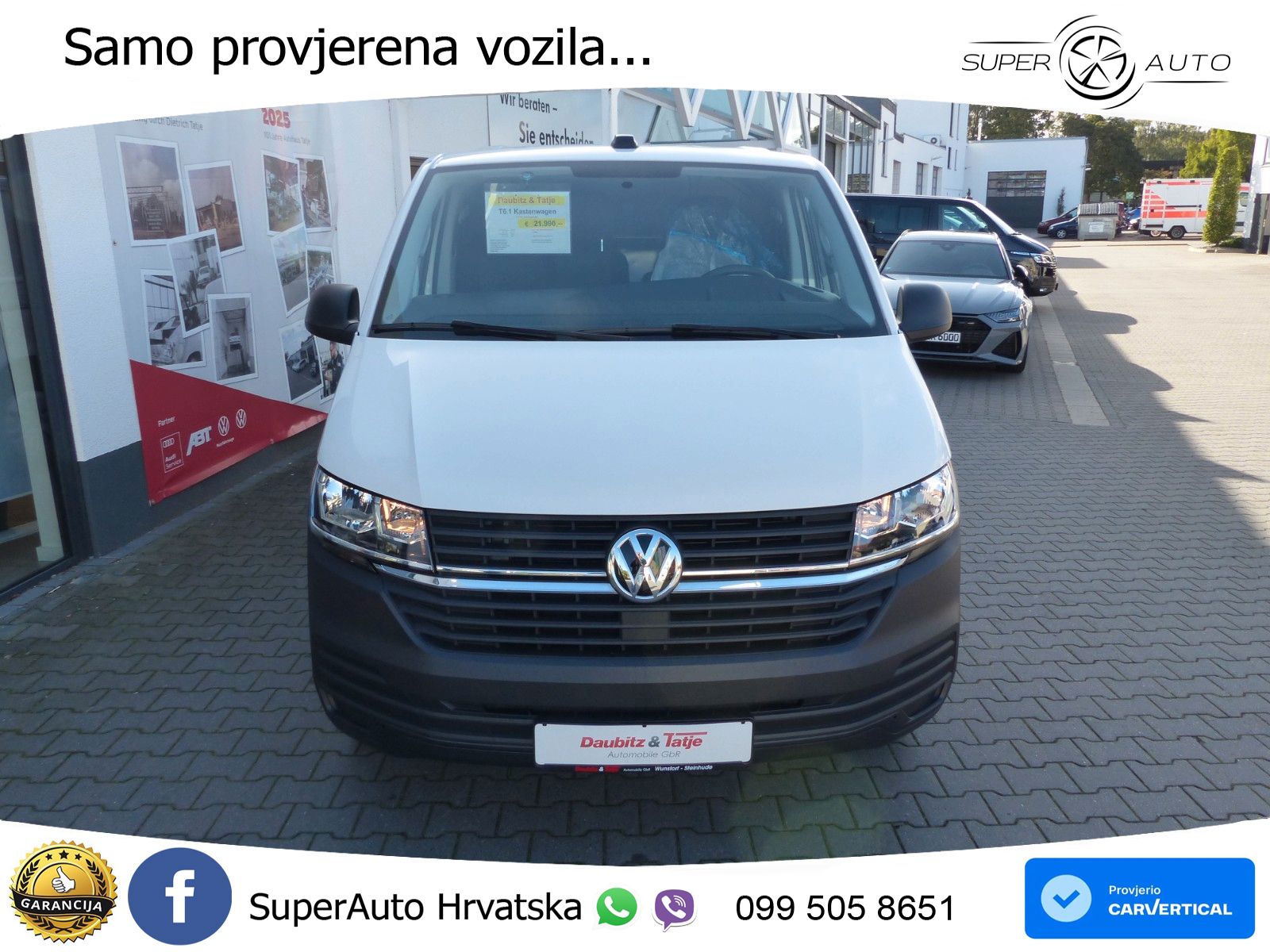 Volkswagen T6.1 Transporter Kasten 1.0 TDI, Klima,Hecktüren 110 KS