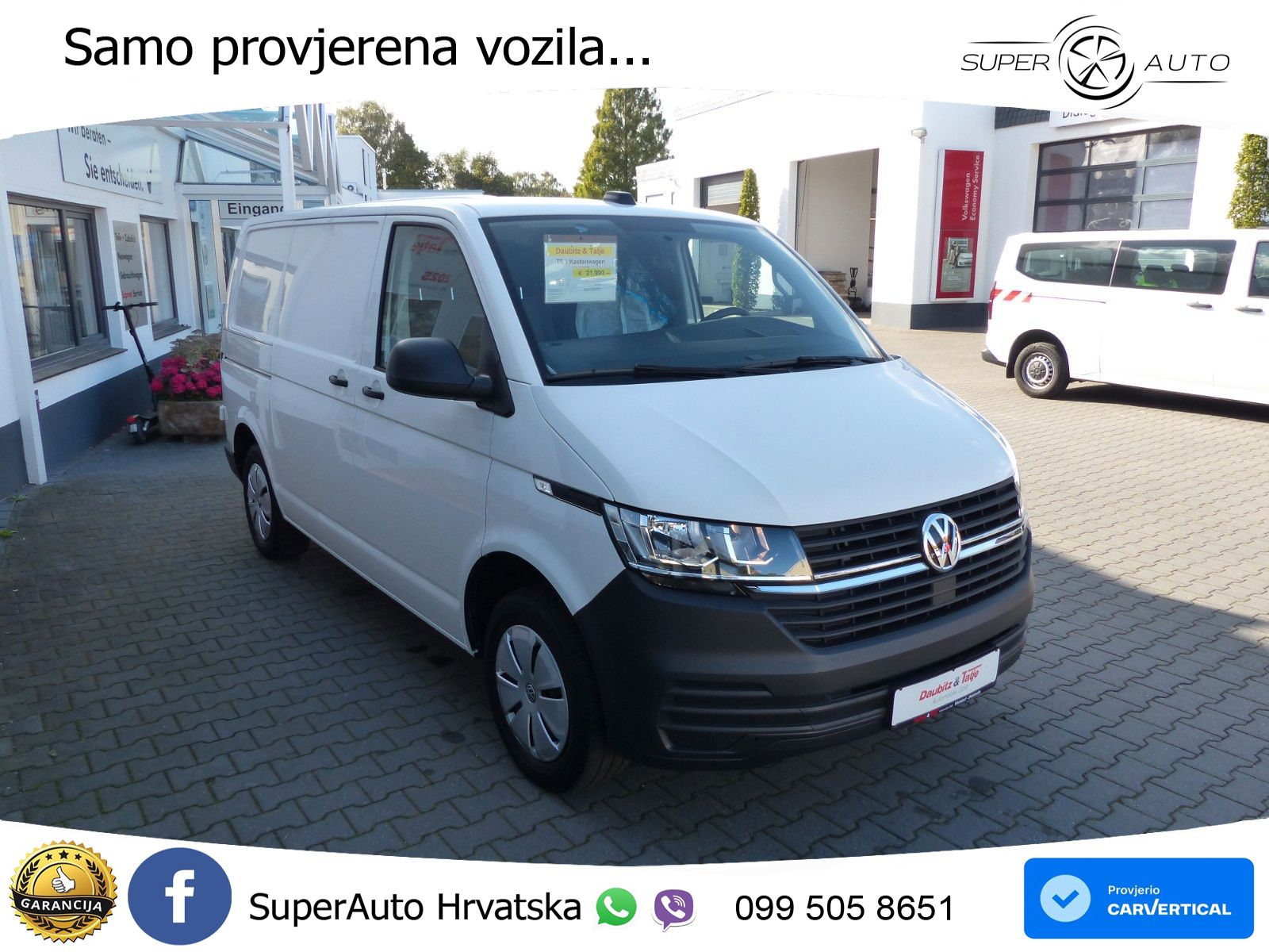 Volkswagen T6.1 Transporter Kasten 1.0 TDI, Klima,Hecktüren 110 KS