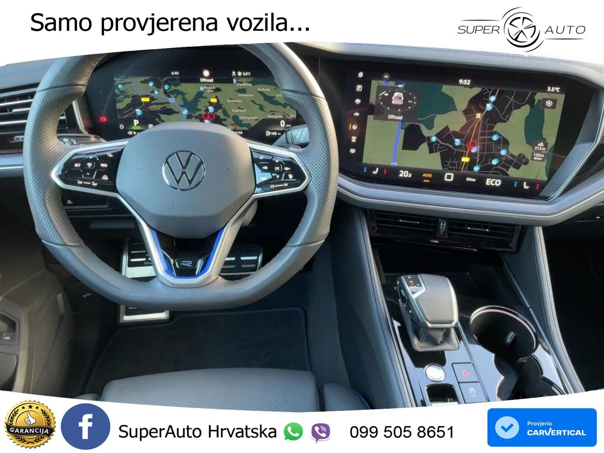 Volkswagen Touareg R 3.0 V6 TFSI (462 KS) 4MOTION Tiptronic ZRAČNI+ACC+GR SJED+KAM+PANO
