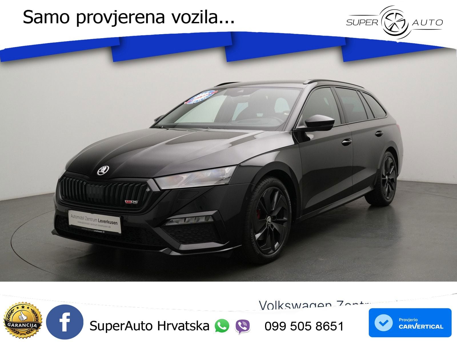 Škoda Octavia Combi RS 2.0 TDI (200 KS) DSG LED+GR SJED+ACC