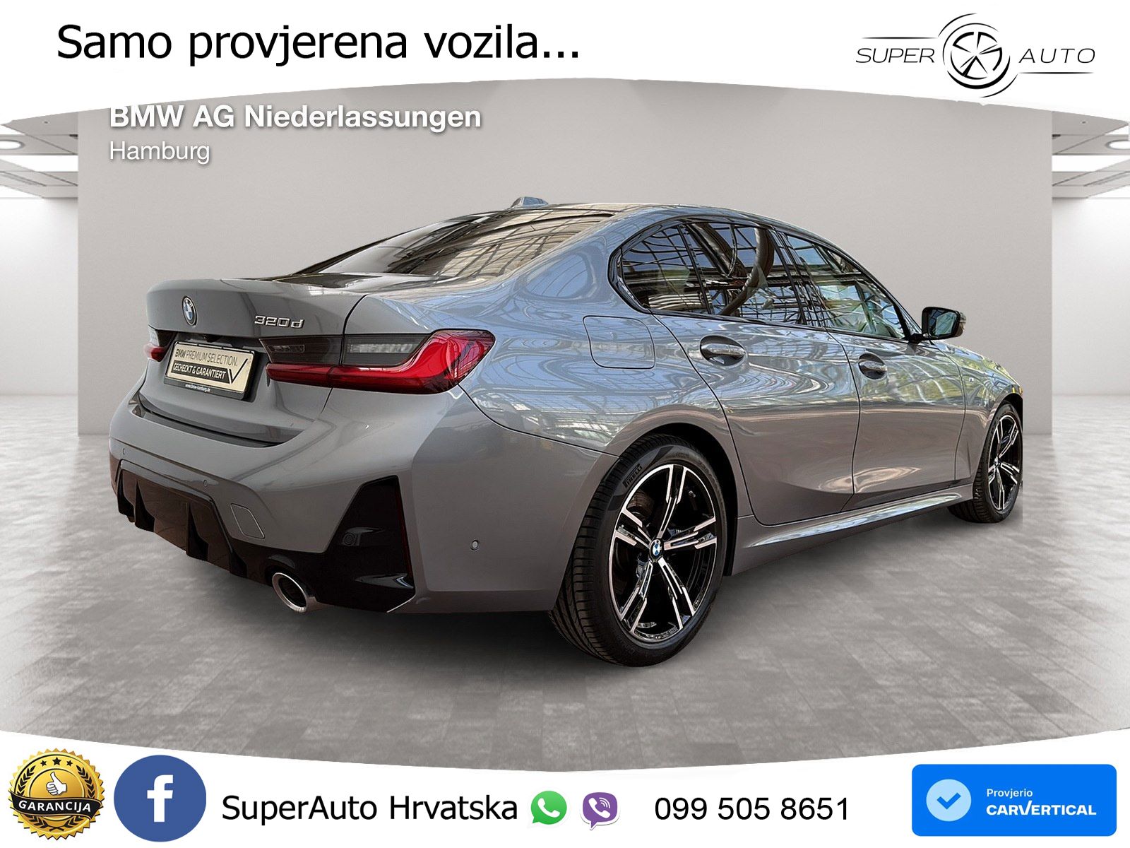 BMW 320d (190 KS) Steptronic M Sport LED+GR SJED+ACC