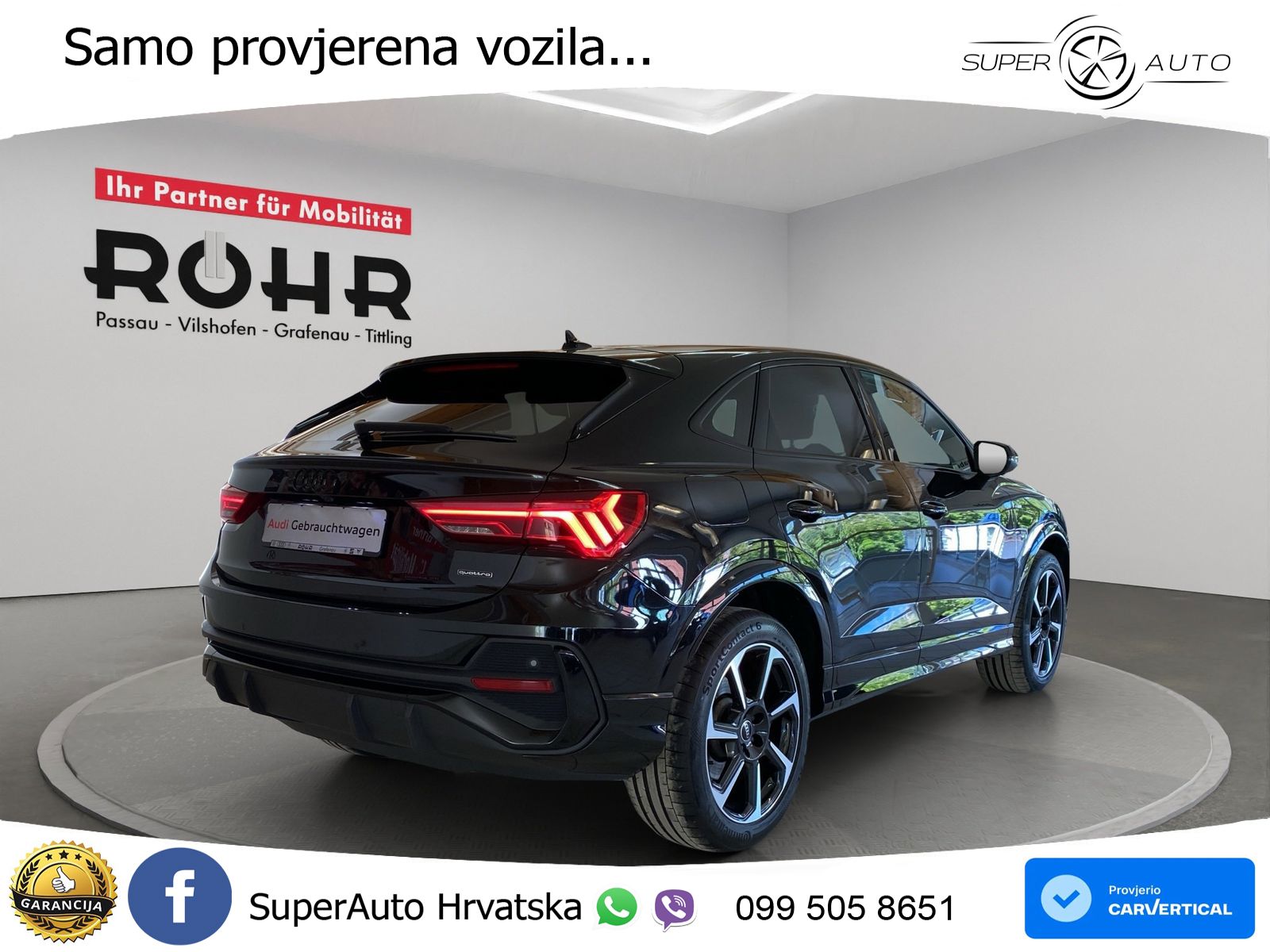Audi Q3 II Sportback 40 TFSI (190 KS) quattro S tronic S line MATRIX+GR SJED+KAM