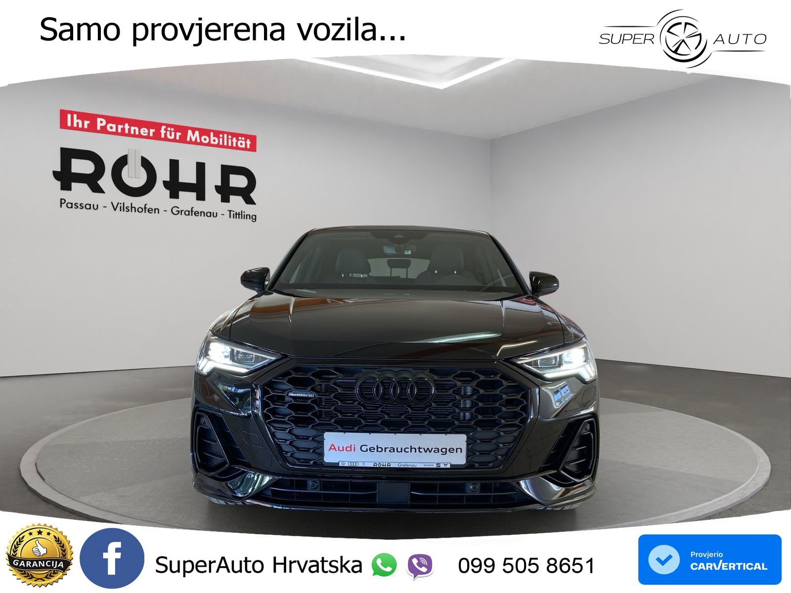 Audi Q3 II Sportback 40 TFSI (190 KS) quattro S tronic S line MATRIX+GR SJED+KAM