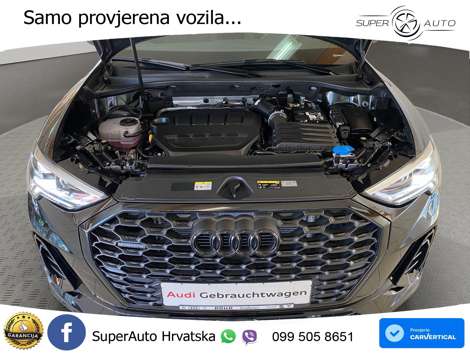 Audi Q3 II Sportback 40 TFSI (190 KS) quattro S tronic S line MATRIX+GR SJED+KAM