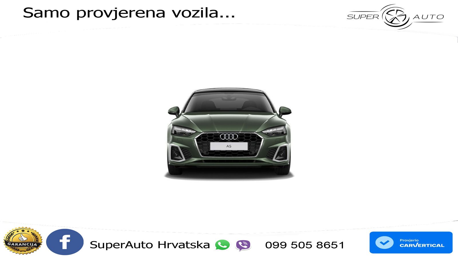 Audi A5 Sportback  40 TFSI (204 KS) S tronic S line LED+GR SJED+ACC
