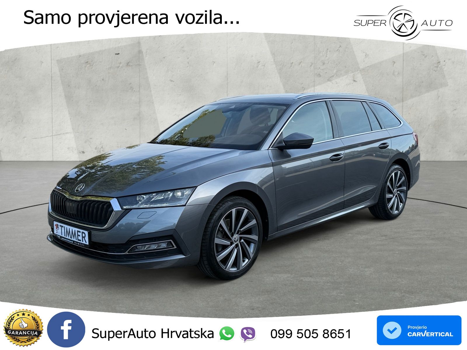 Škoda Octavia Combi 2.0 TDI (150 KS) DSG LED+GR SJED+ACC