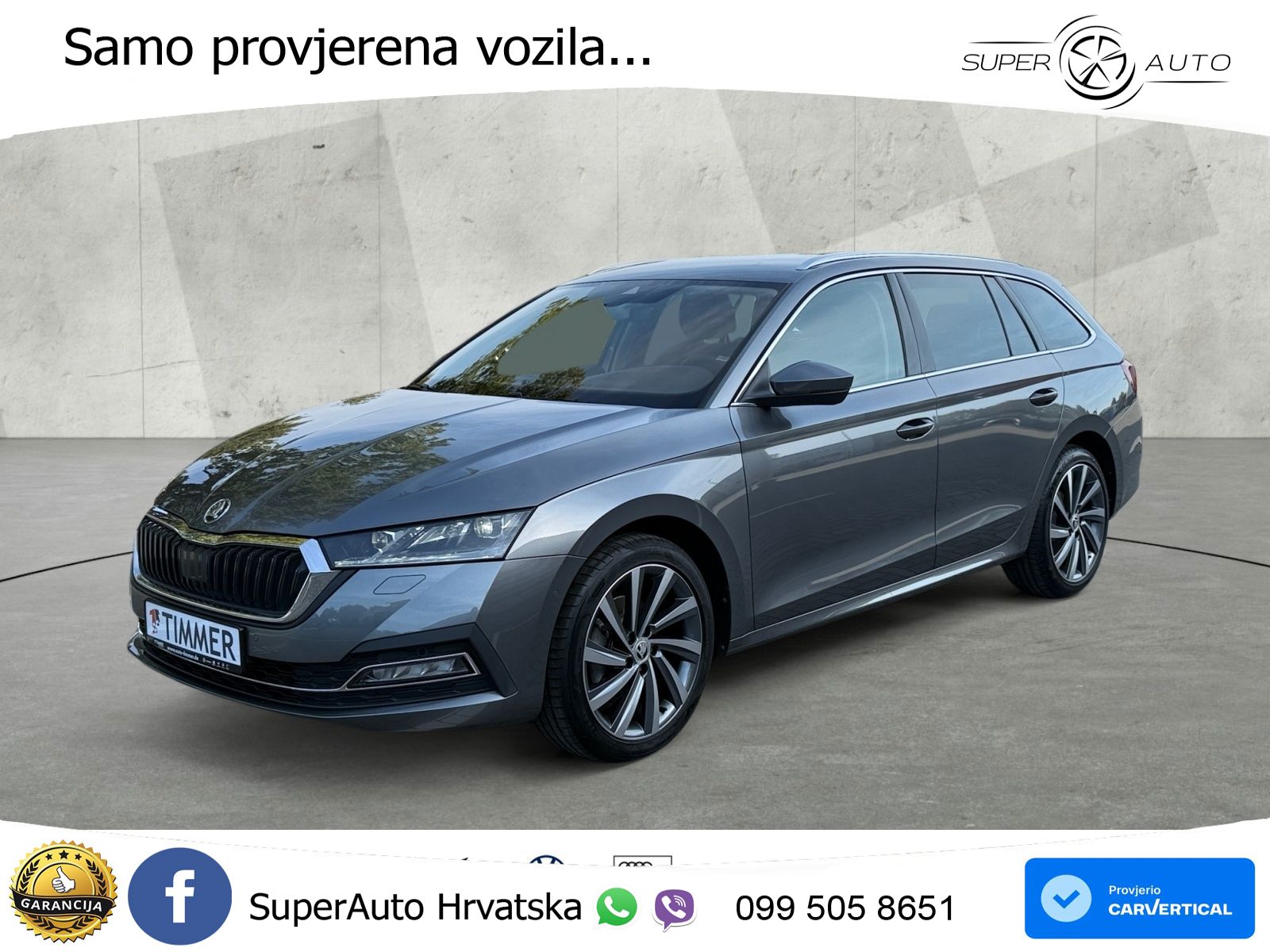 Škoda Octavia Combi 2.0 TDI (150 KS) DSG LED+GR SJED+ACC