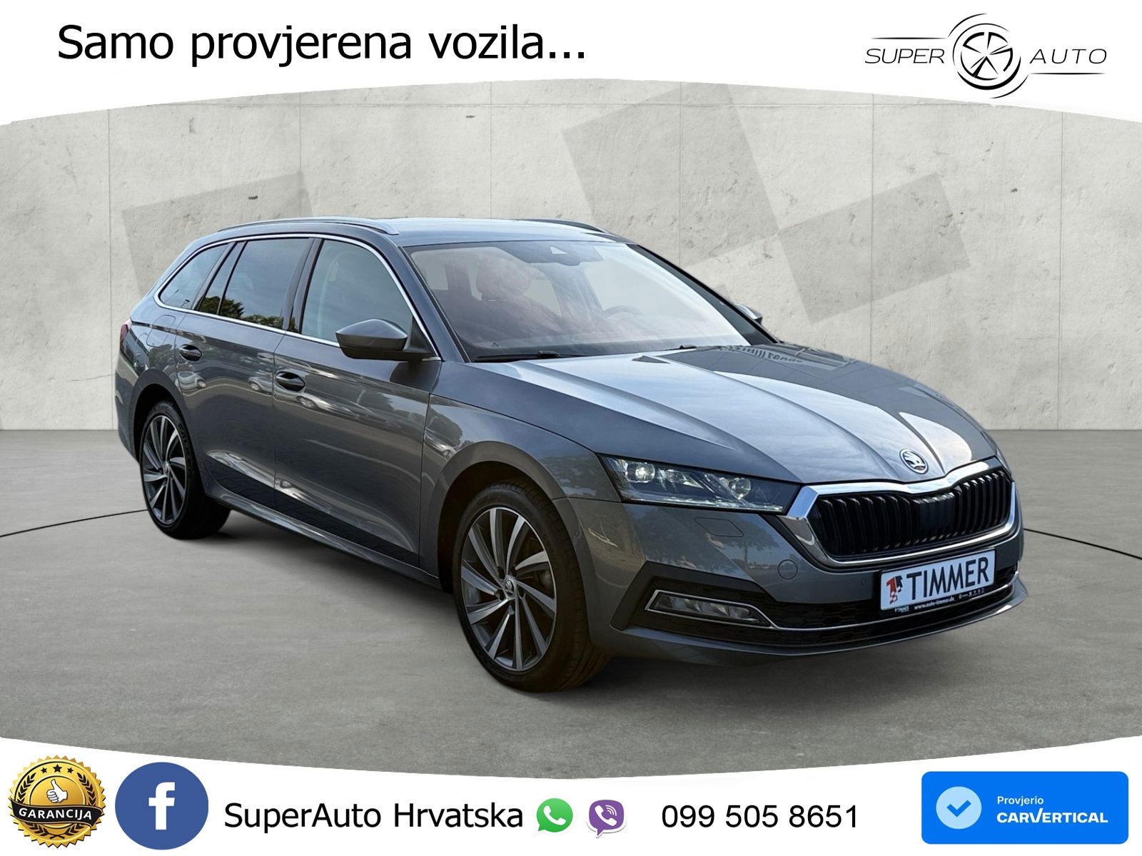 Škoda Octavia Combi 2.0 TDI (150 KS) DSG LED+GR SJED+ACC