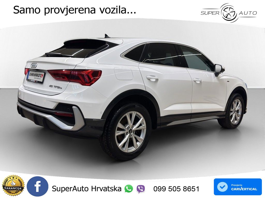 Audi Q3 Sportback 45 TFSIe (245 KS) S tronic S line LED+GR SJED+ACC