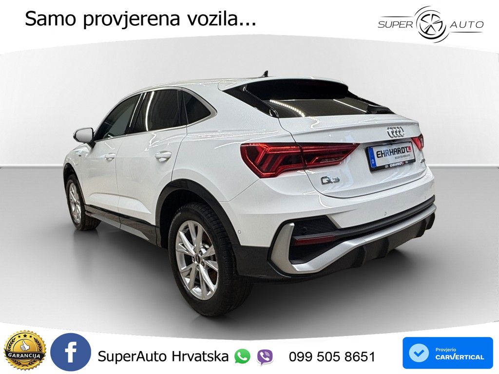 Audi Q3 Sportback 45 TFSIe (245 KS) S tronic S line LED+GR SJED+ACC