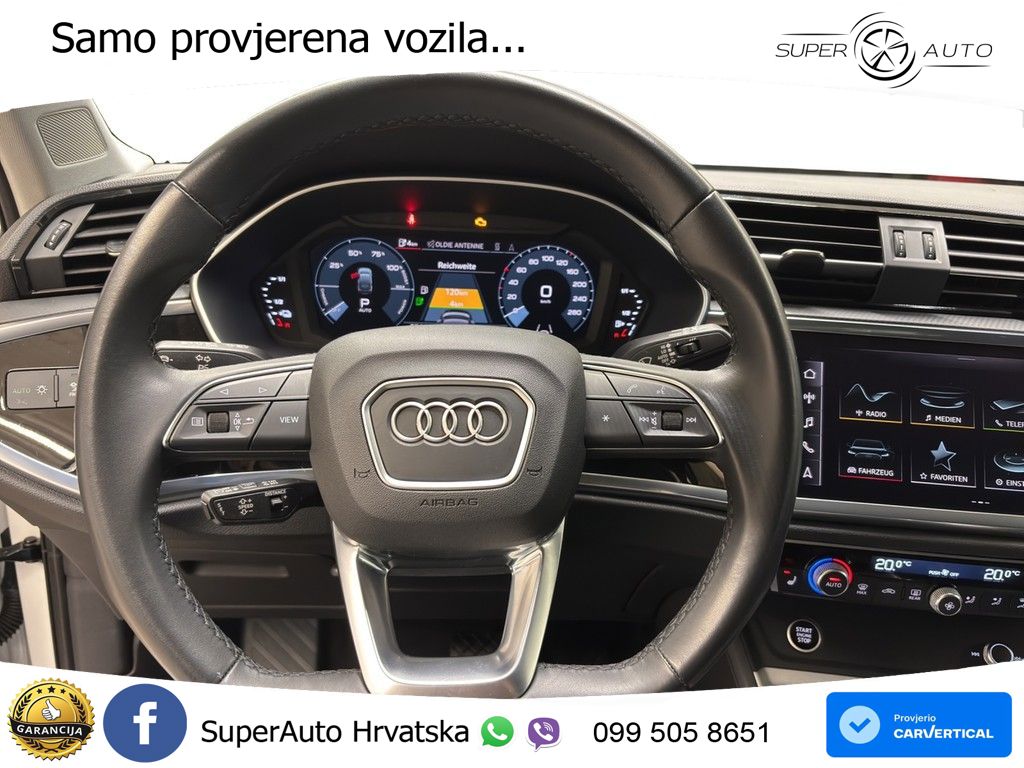 Audi Q3 Sportback 45 TFSIe (245 KS) S tronic S line LED+GR SJED+ACC