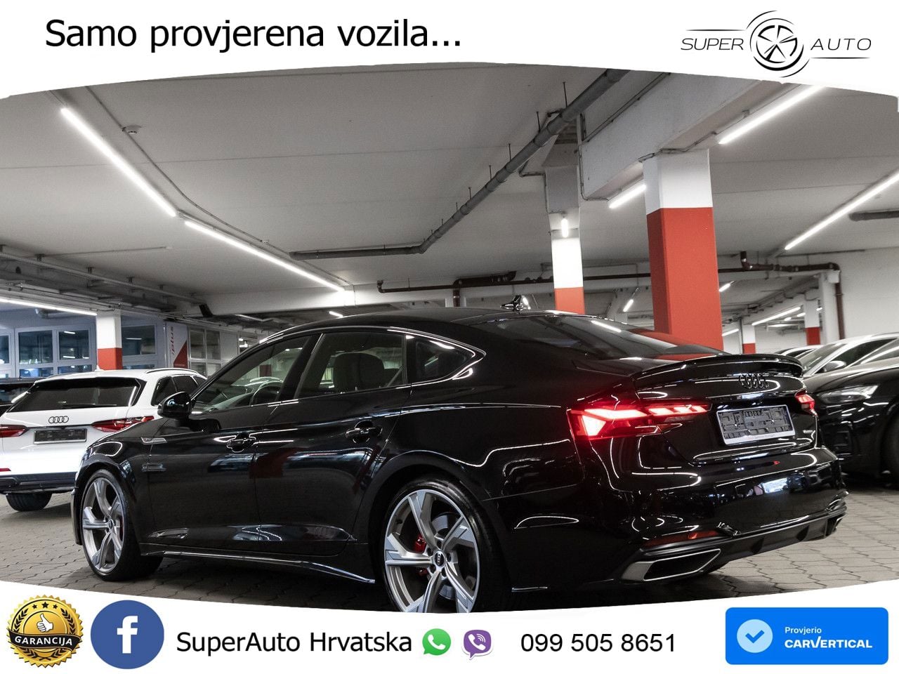 Audi A5 Sportback 45 TFSI (265 KS) quattro S tronic S line MATRIX+GR SJED+KAM