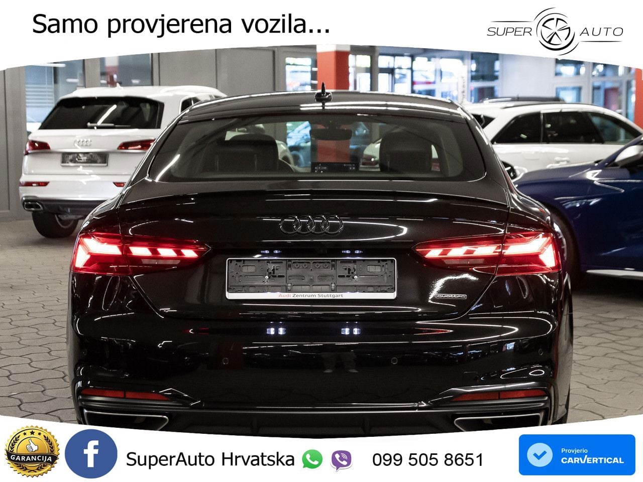 Audi A5 Sportback 45 TFSI (265 KS) quattro S tronic S line MATRIX+GR SJED+KAM